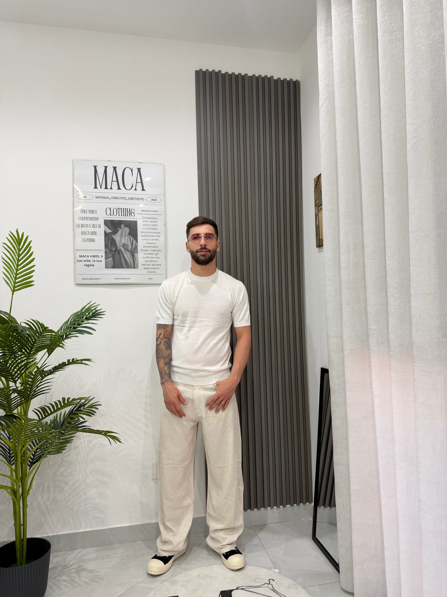 Pantalone Classic Lino