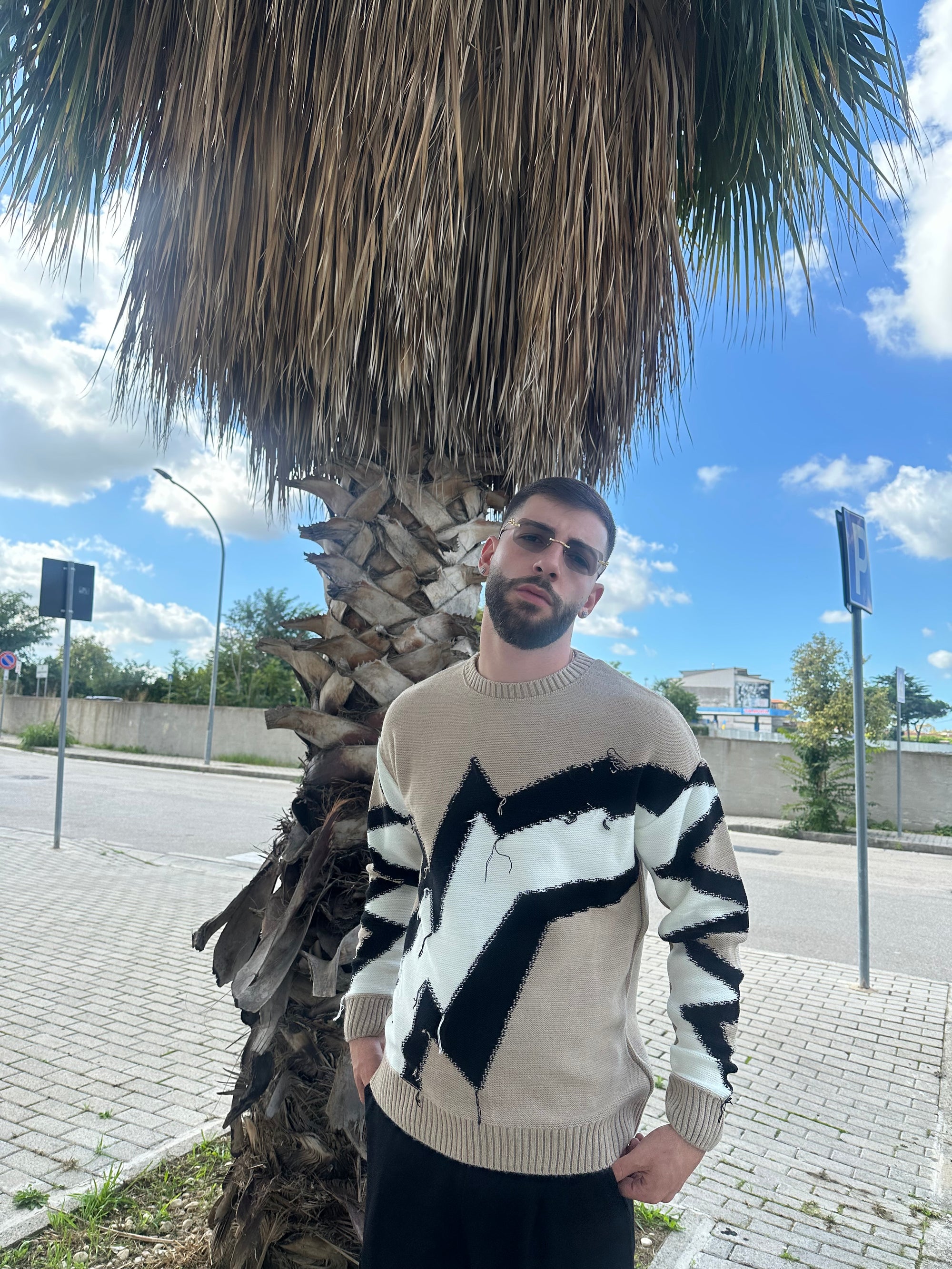 Maglione camel
