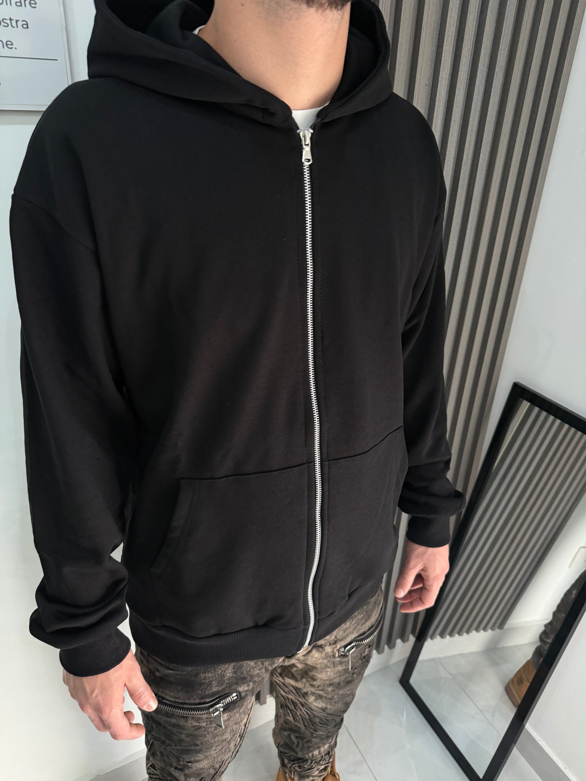 Felpa zip basic