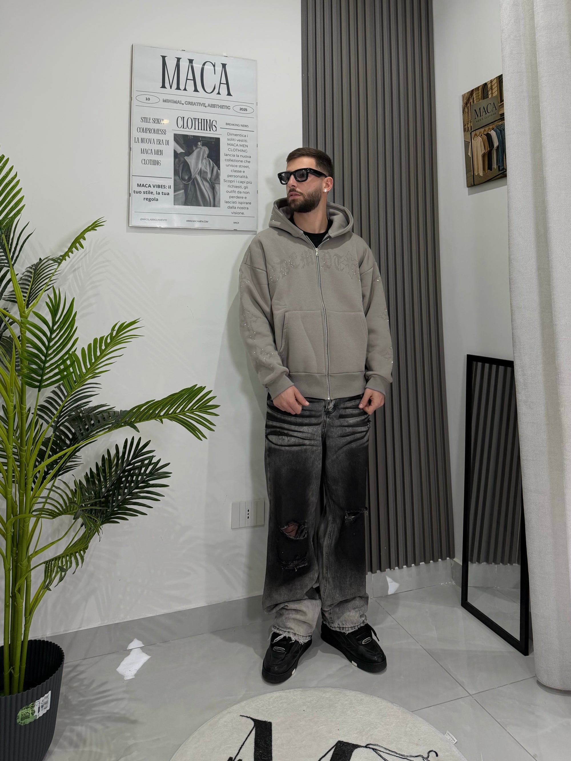 Felpa DIAMOND crop fit