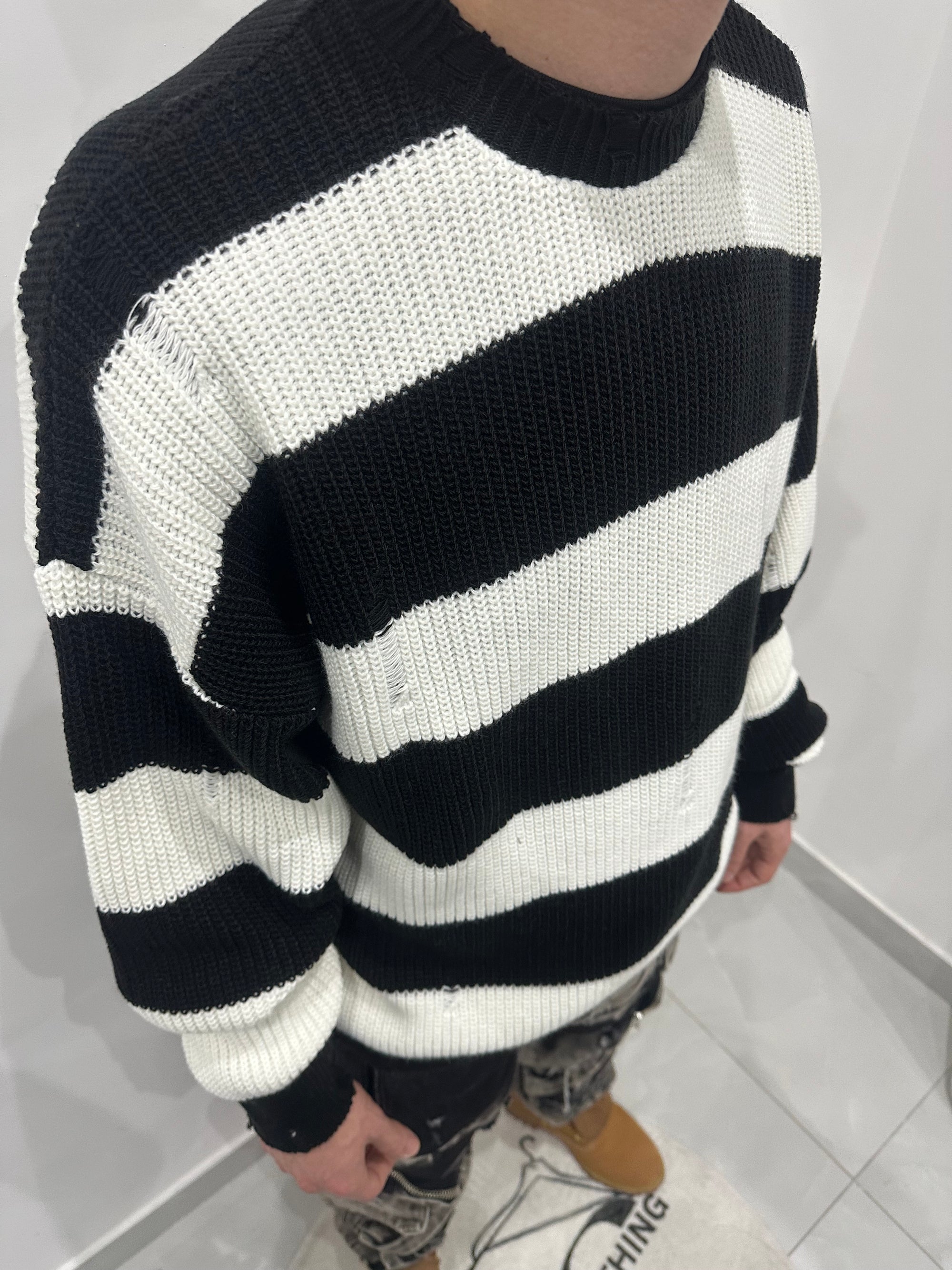 MAGLIONE DOUBLE COLOR CIANOTIC