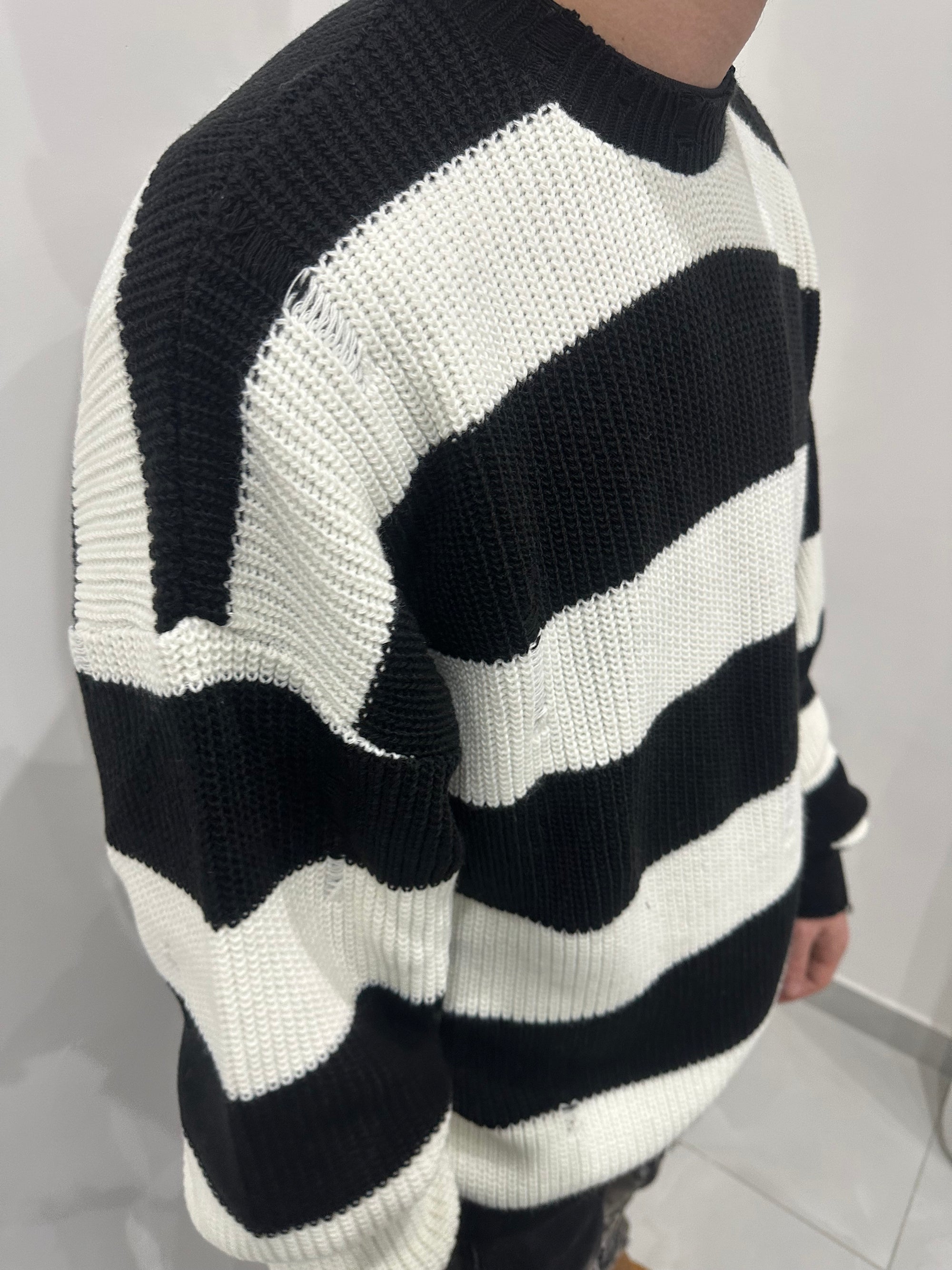 MAGLIONE DOUBLE COLOR CIANOTIC