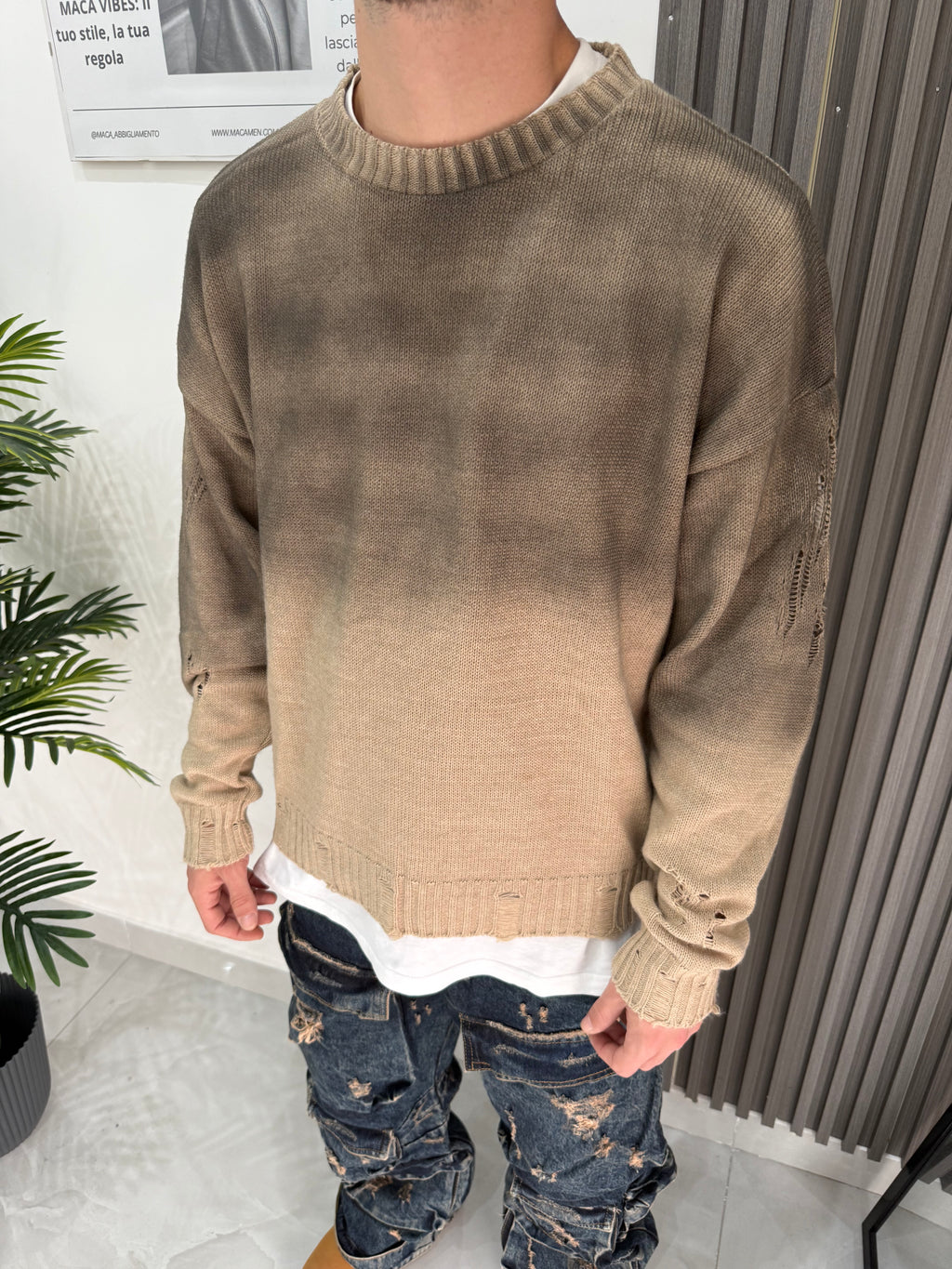 Maglione Degradè crew