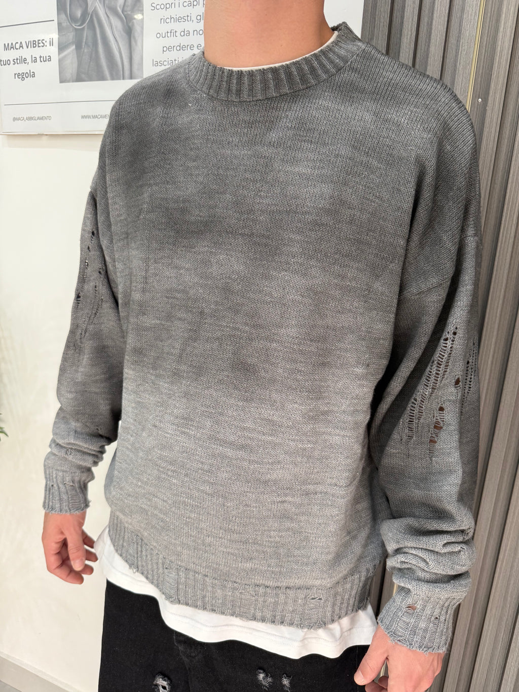 Maglione Degradè crew