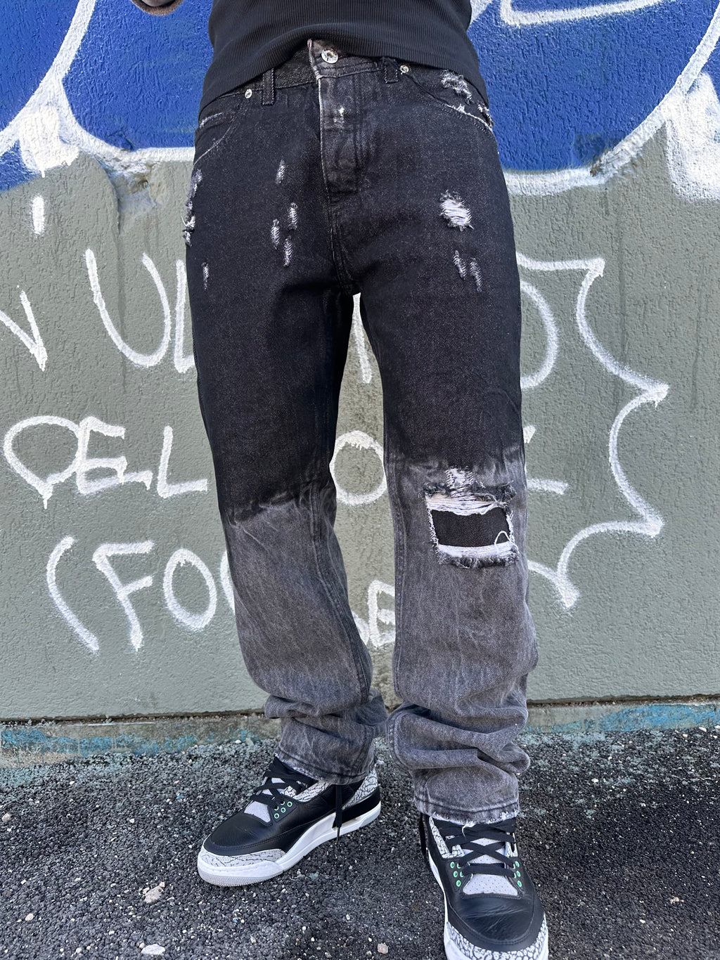 Baggy degradè black