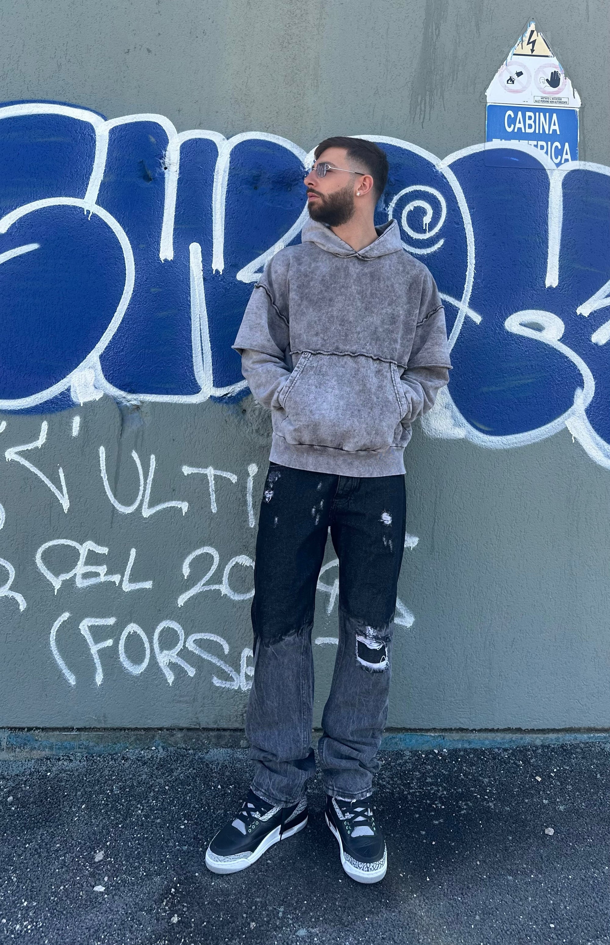 Baggy degradè black