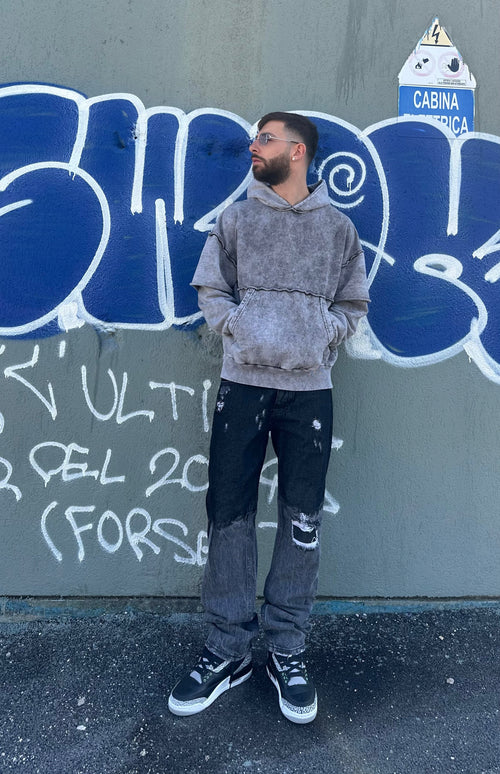 Baggy degradè black