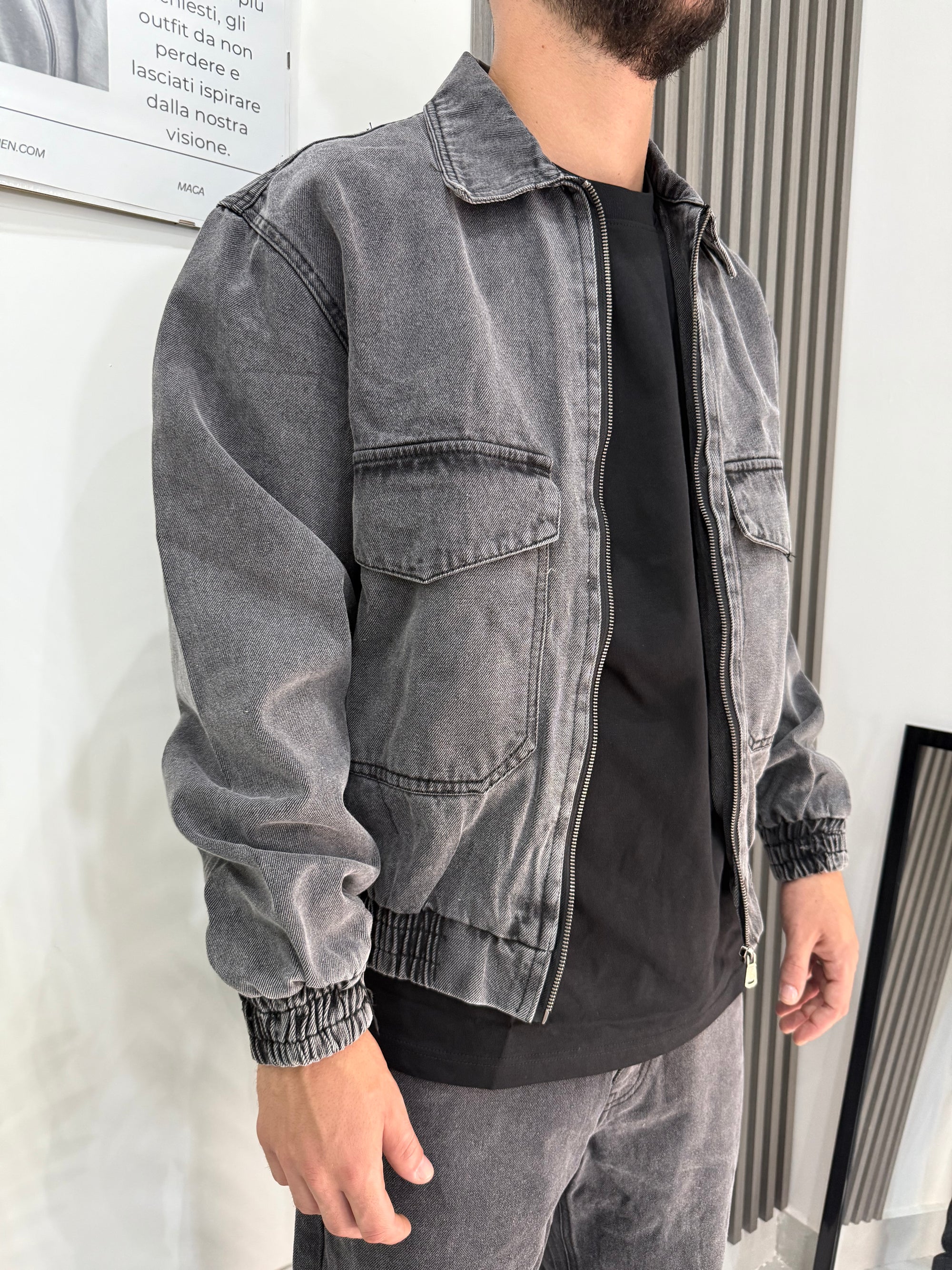 Giacca denimblack