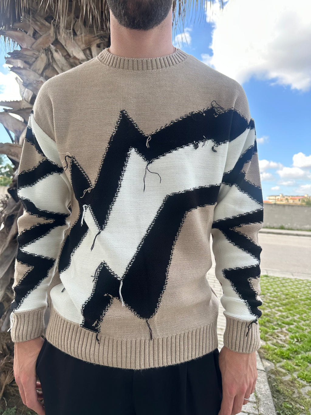 Maglione camel