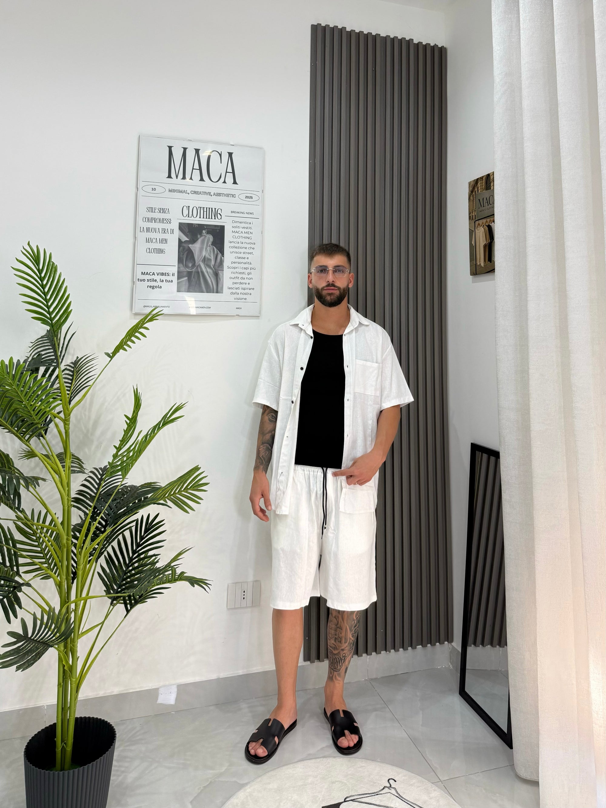 Coordinato lino Santorini