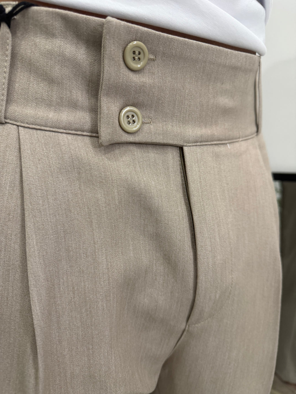 Pantalone classic beige