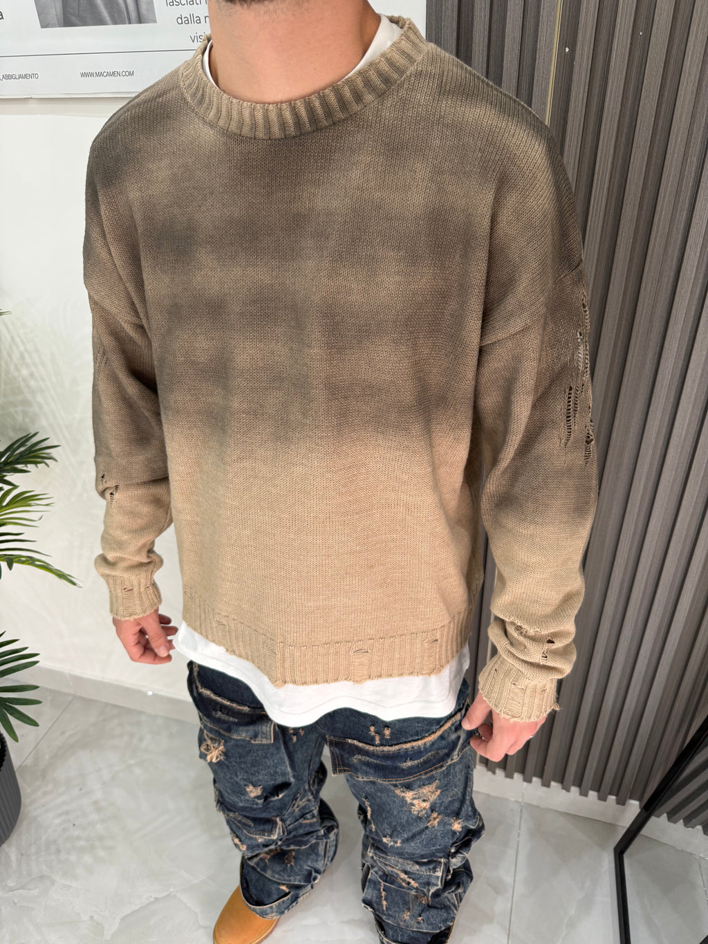 Maglione Degradè crew