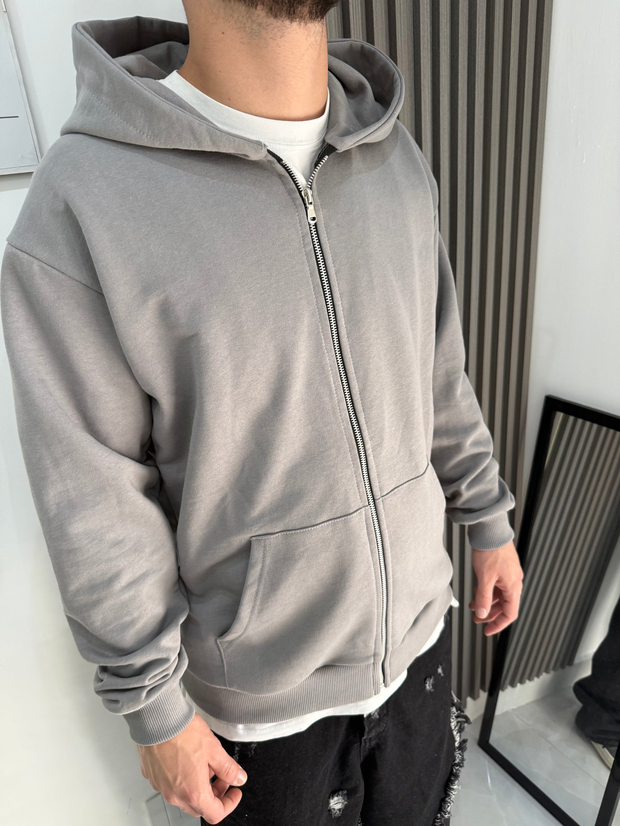 Felpa zip basic