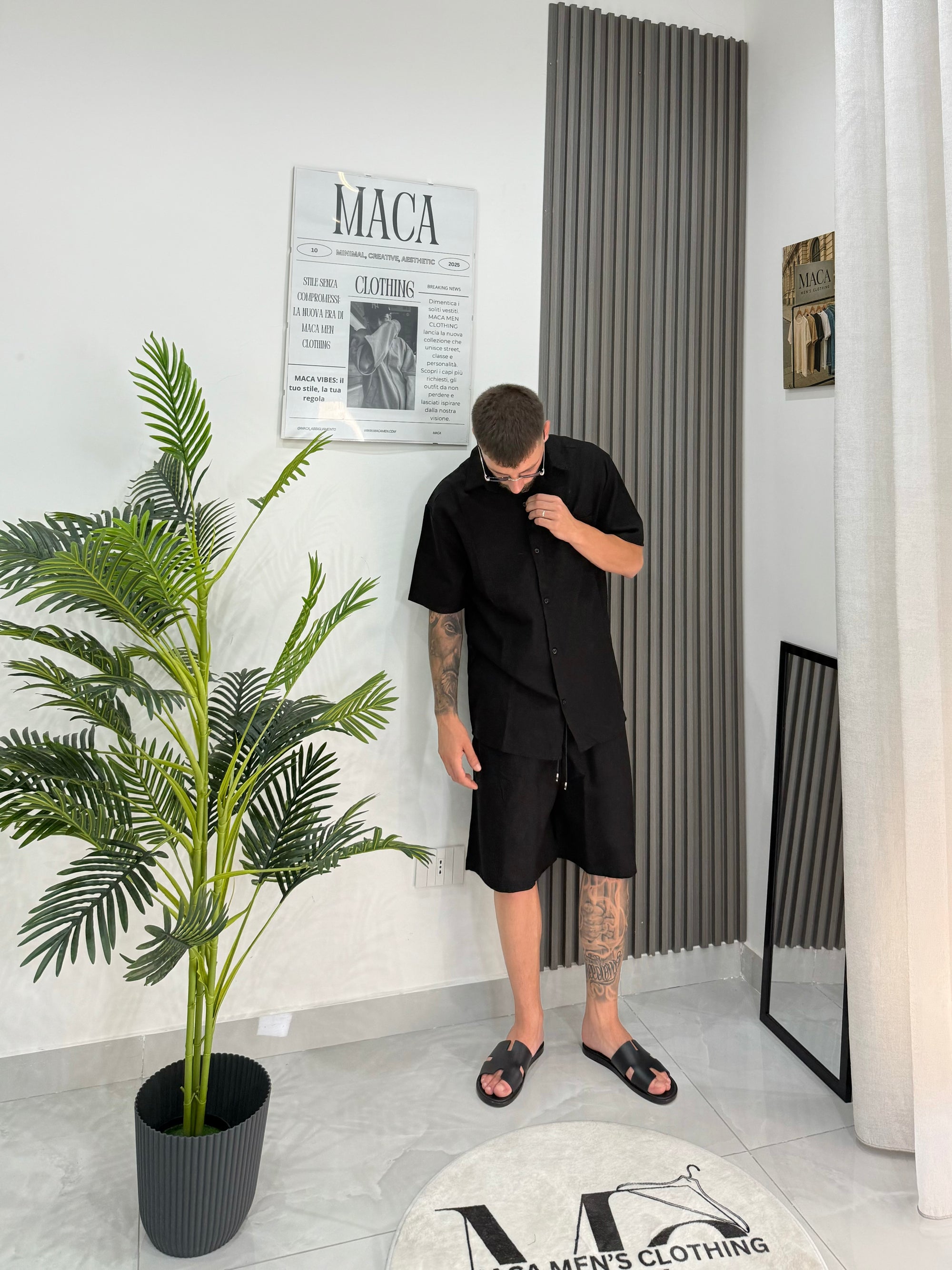 Coordinato lino Santorini