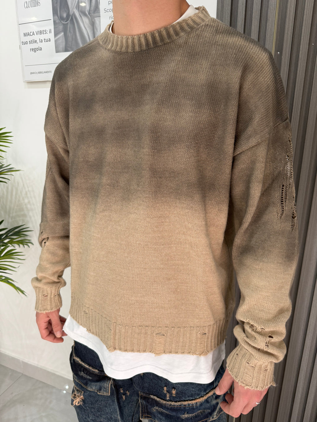 Maglione Degradè crew