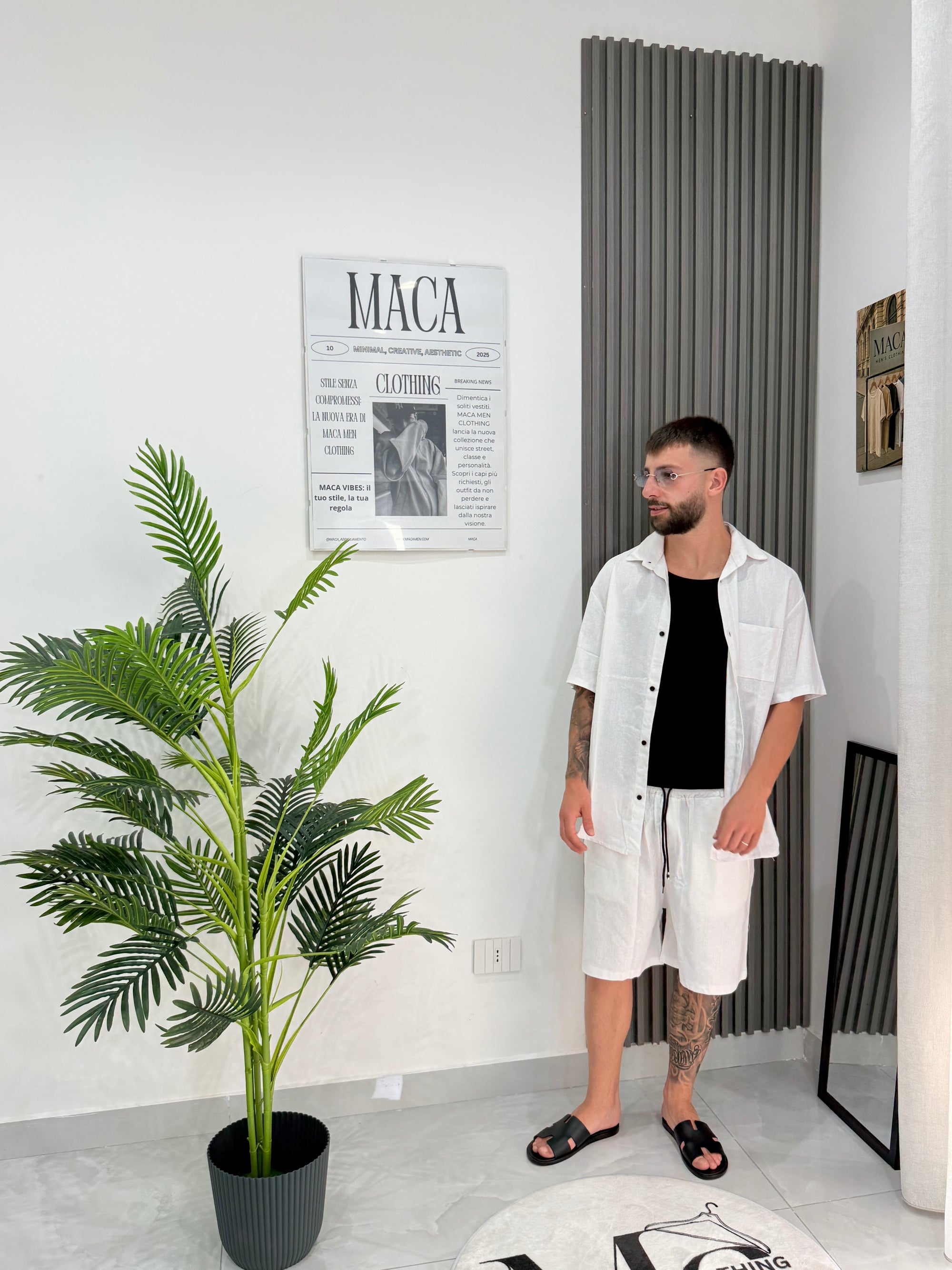 Coordinato lino Santorini