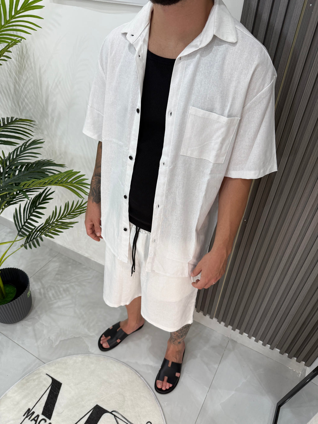 Coordinato lino Santorini