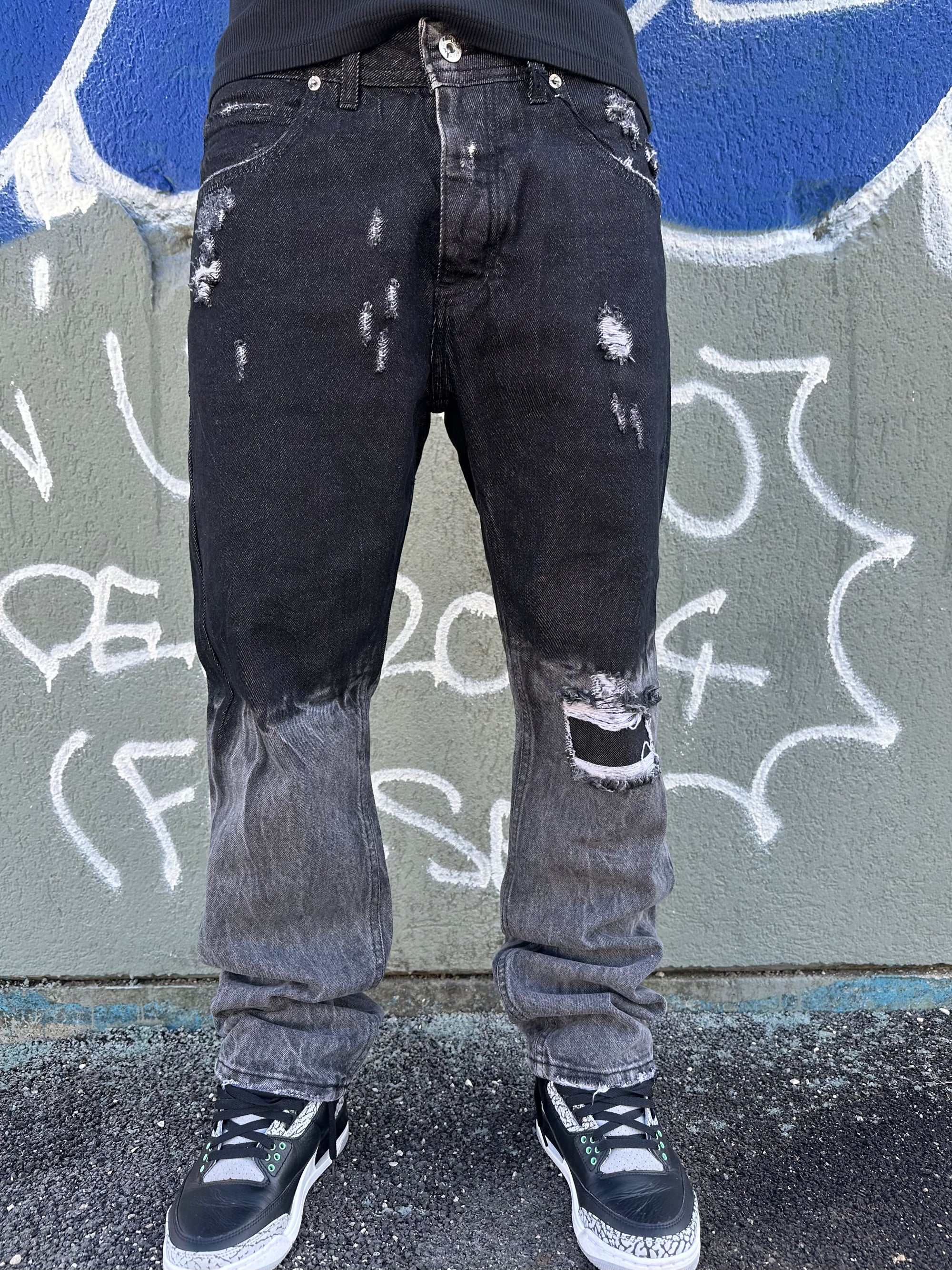 Baggy degradè black