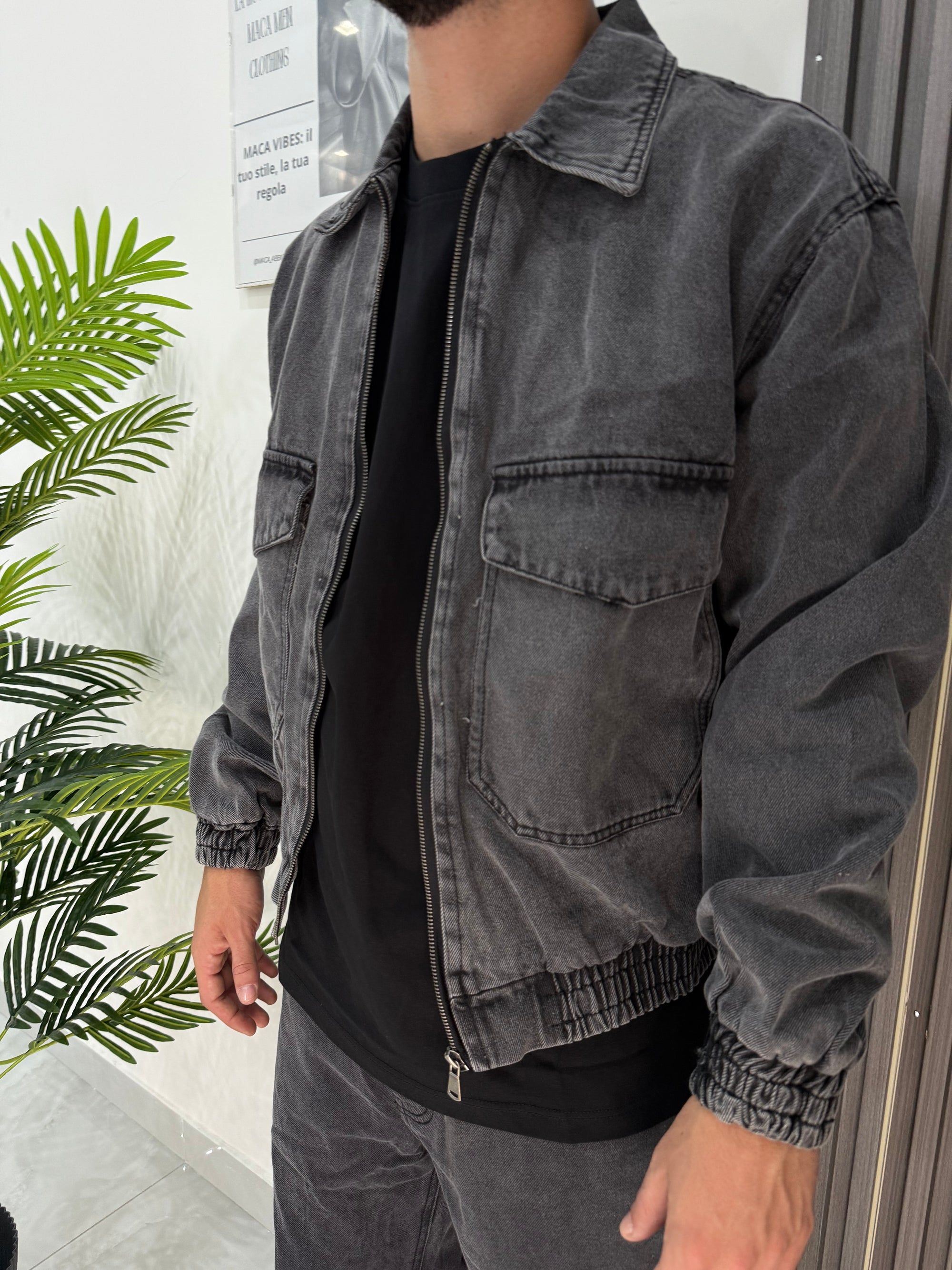 Giacca denimblack