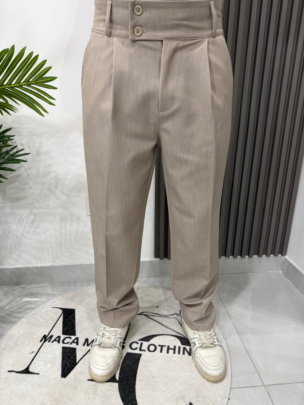 Pantalone classic beige