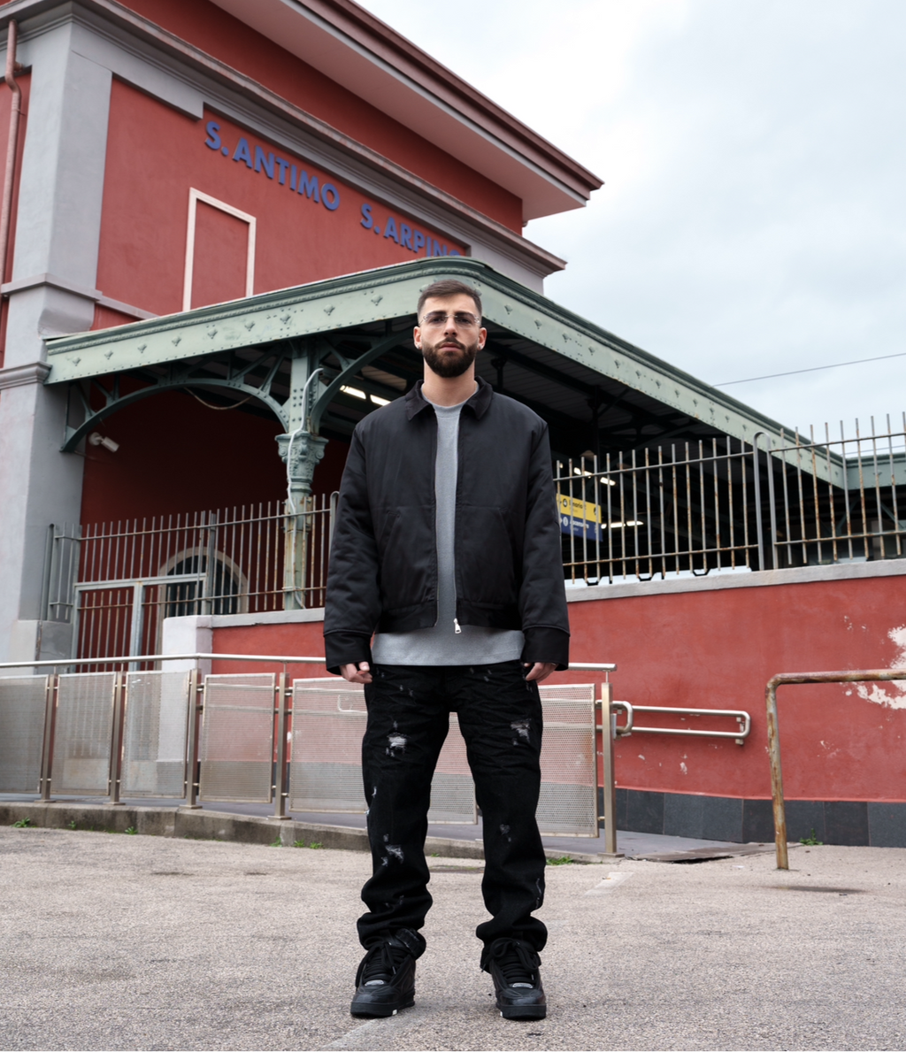 Baggy straight fit ripped