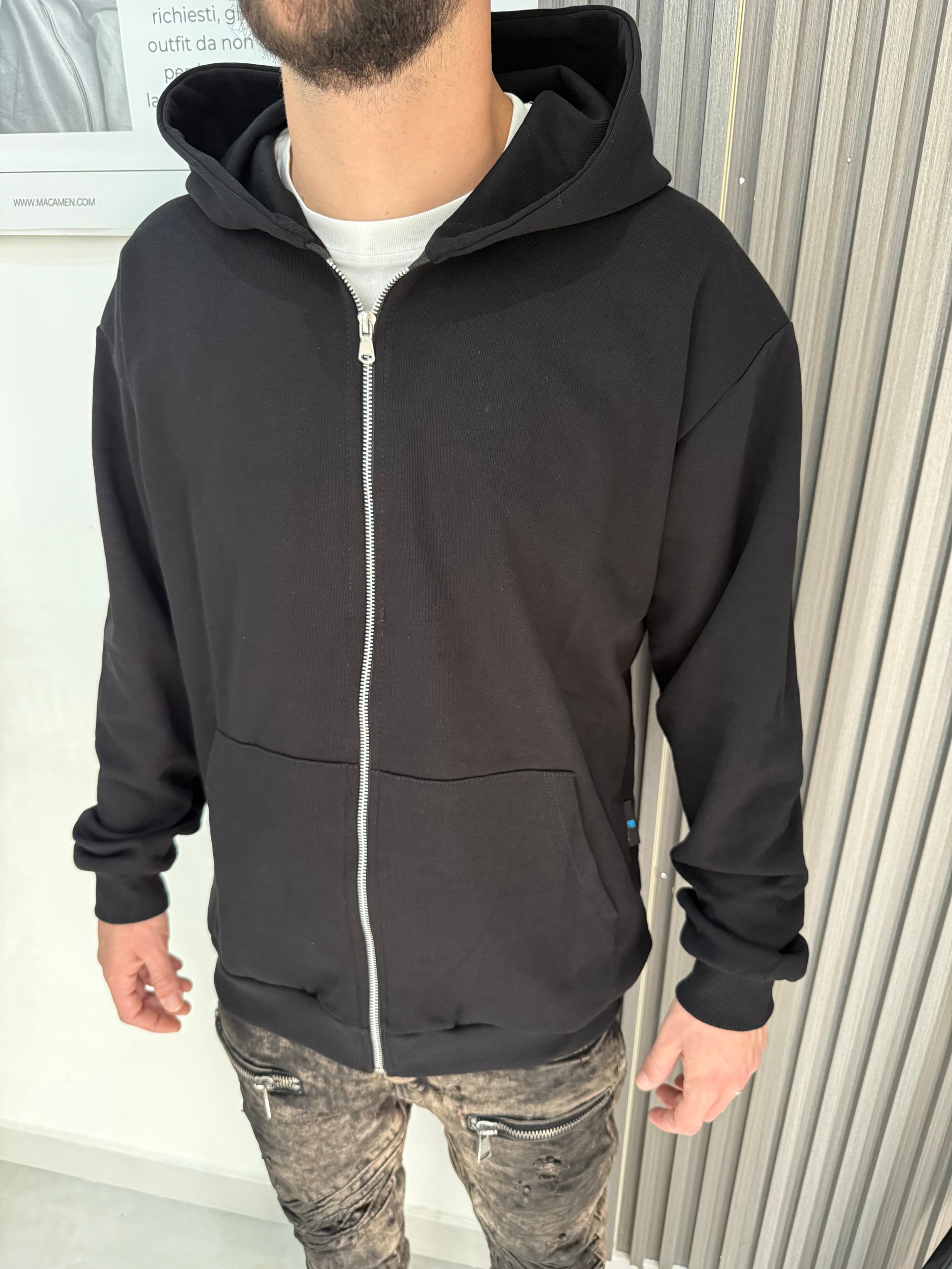 Felpa zip basic