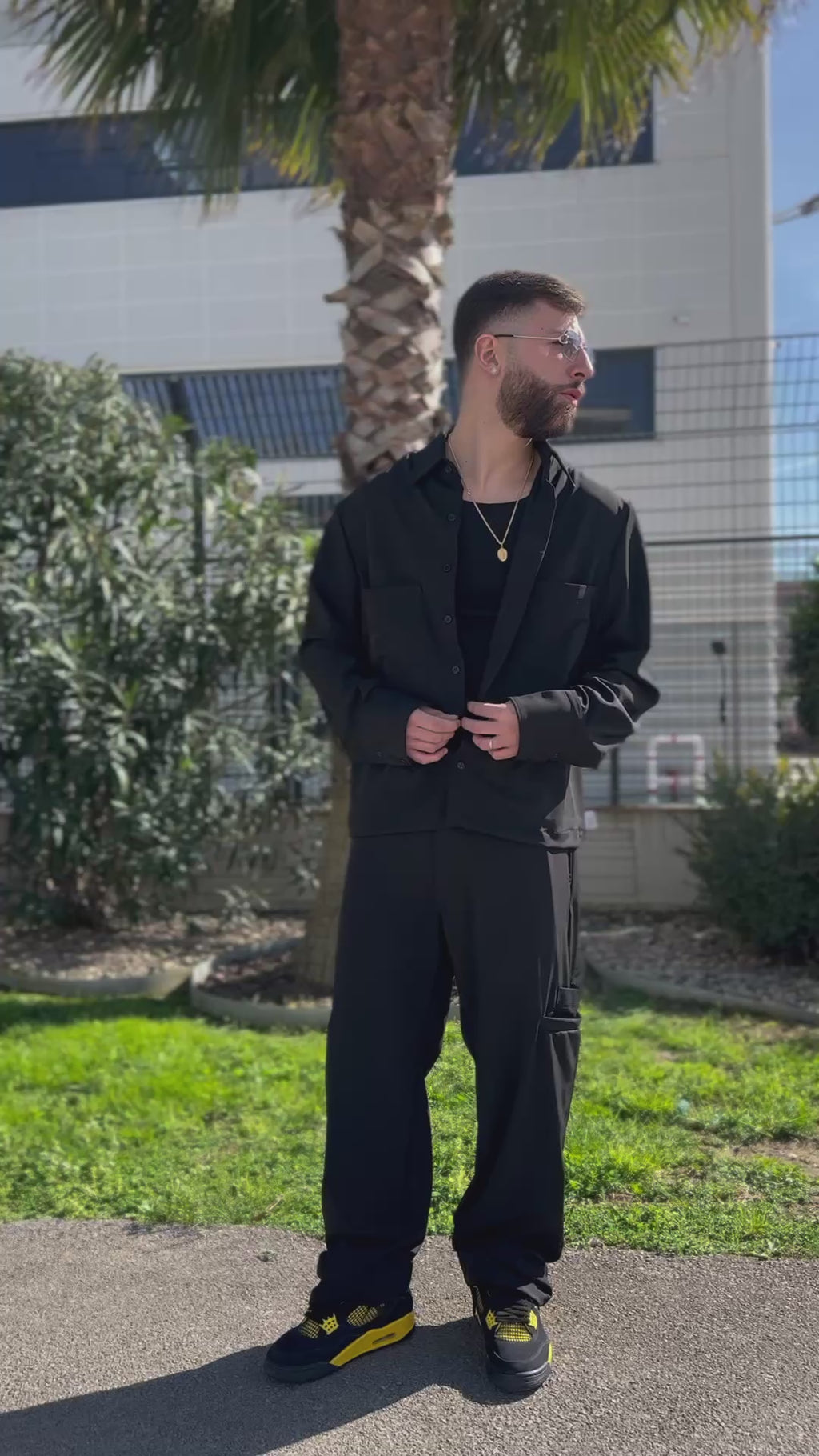 Baggy degradè black
