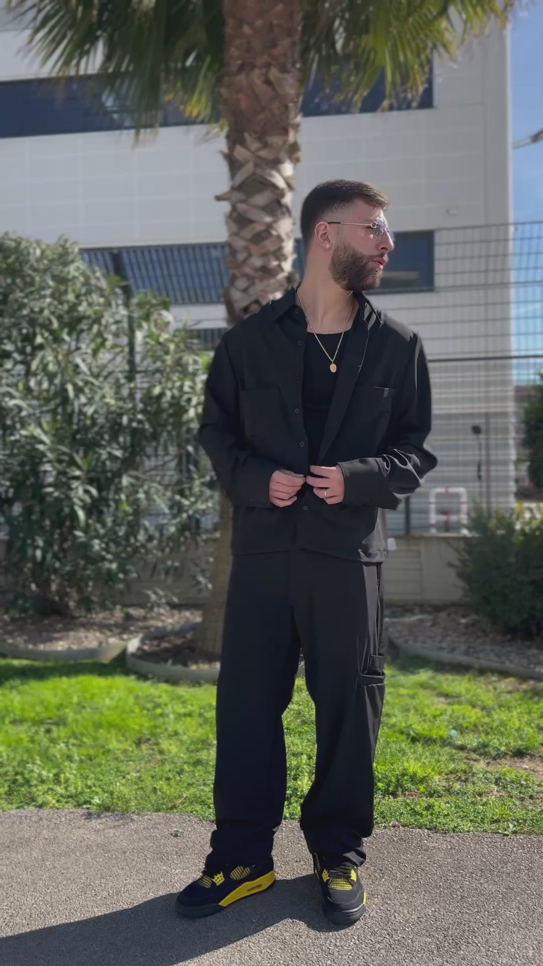 Baggy degradè black